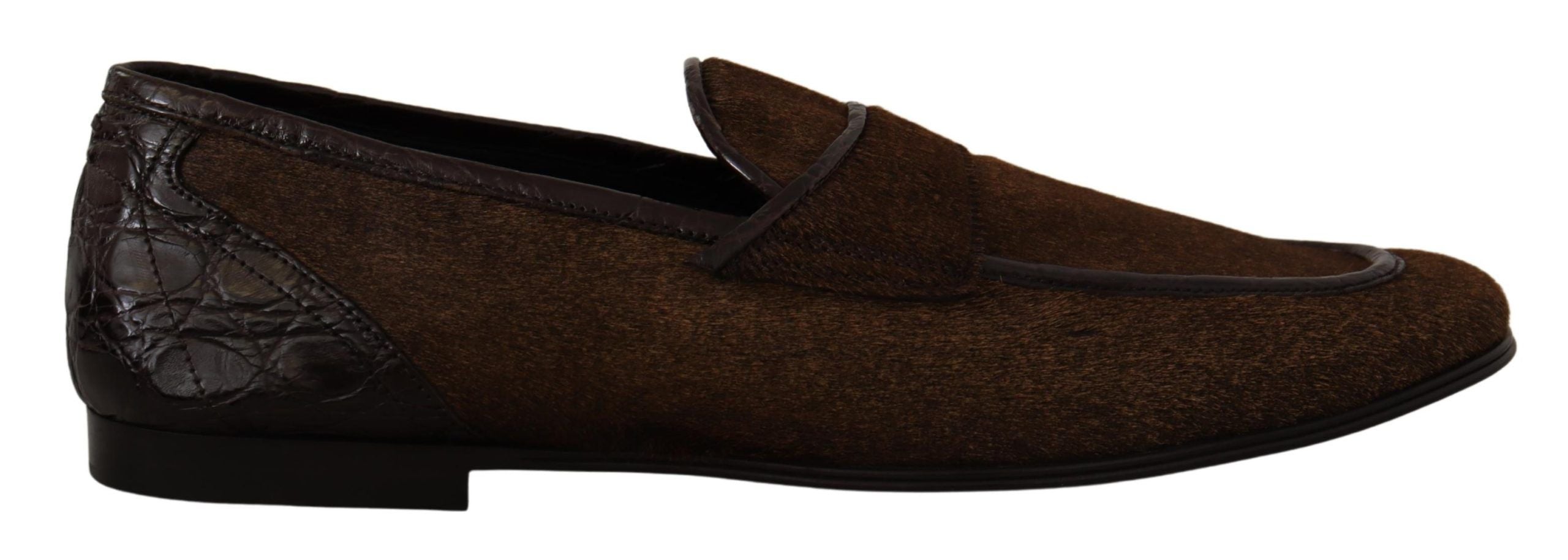 Shoes Dress Loafers Brown Leather Slip-On Shoes