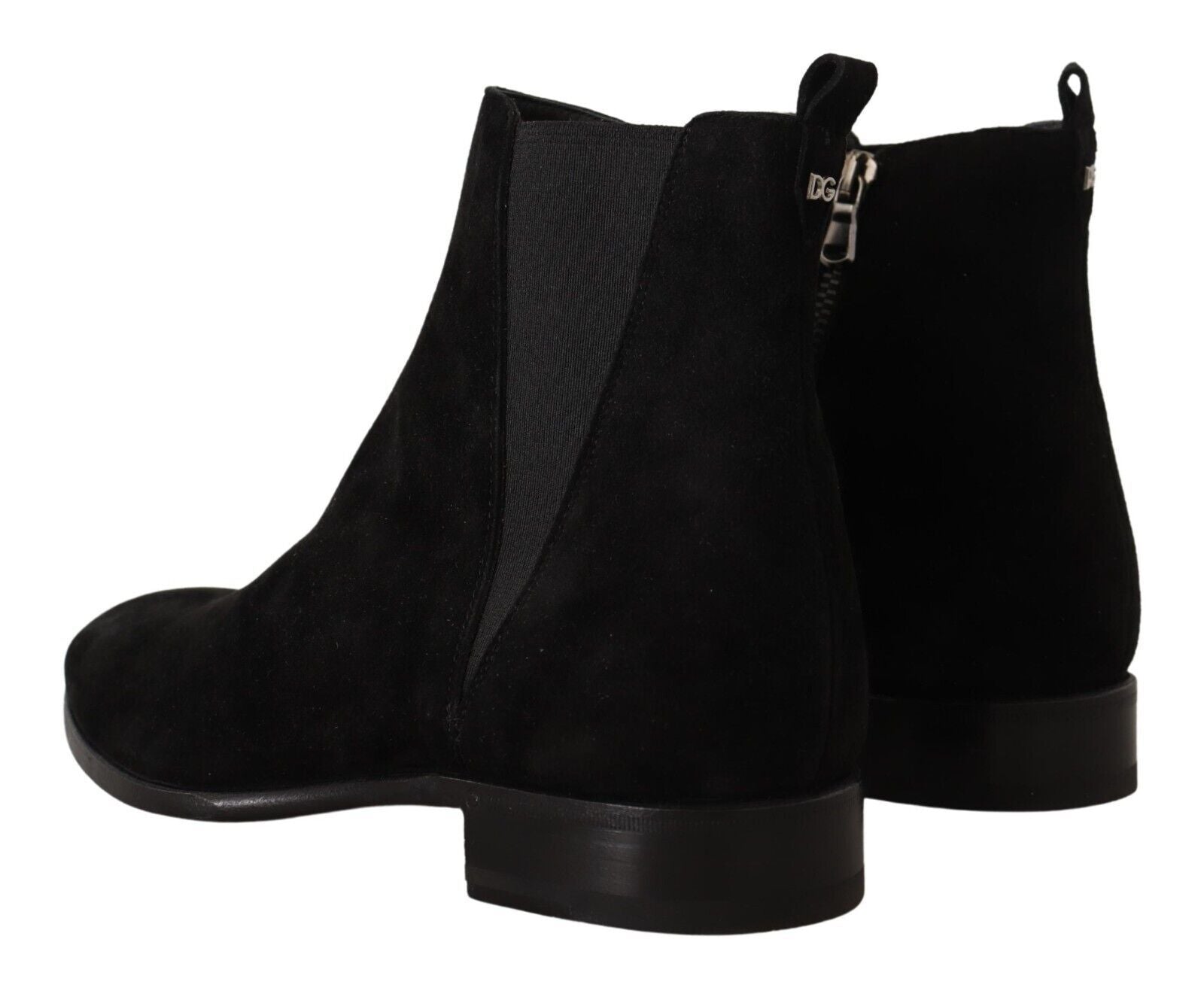 Black Suede Leather Men's Chelsea Boots Shoes