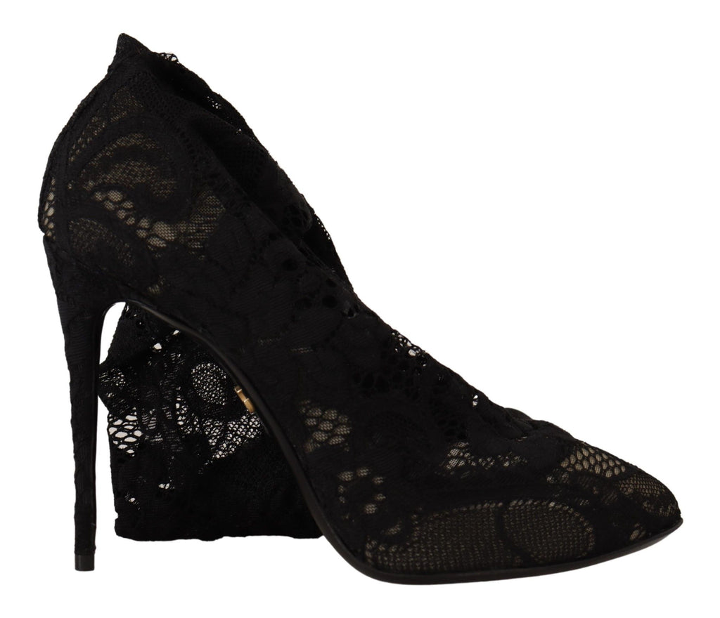 Schwarze Stretchsocken Taormina Schnürstiefel Schuhe