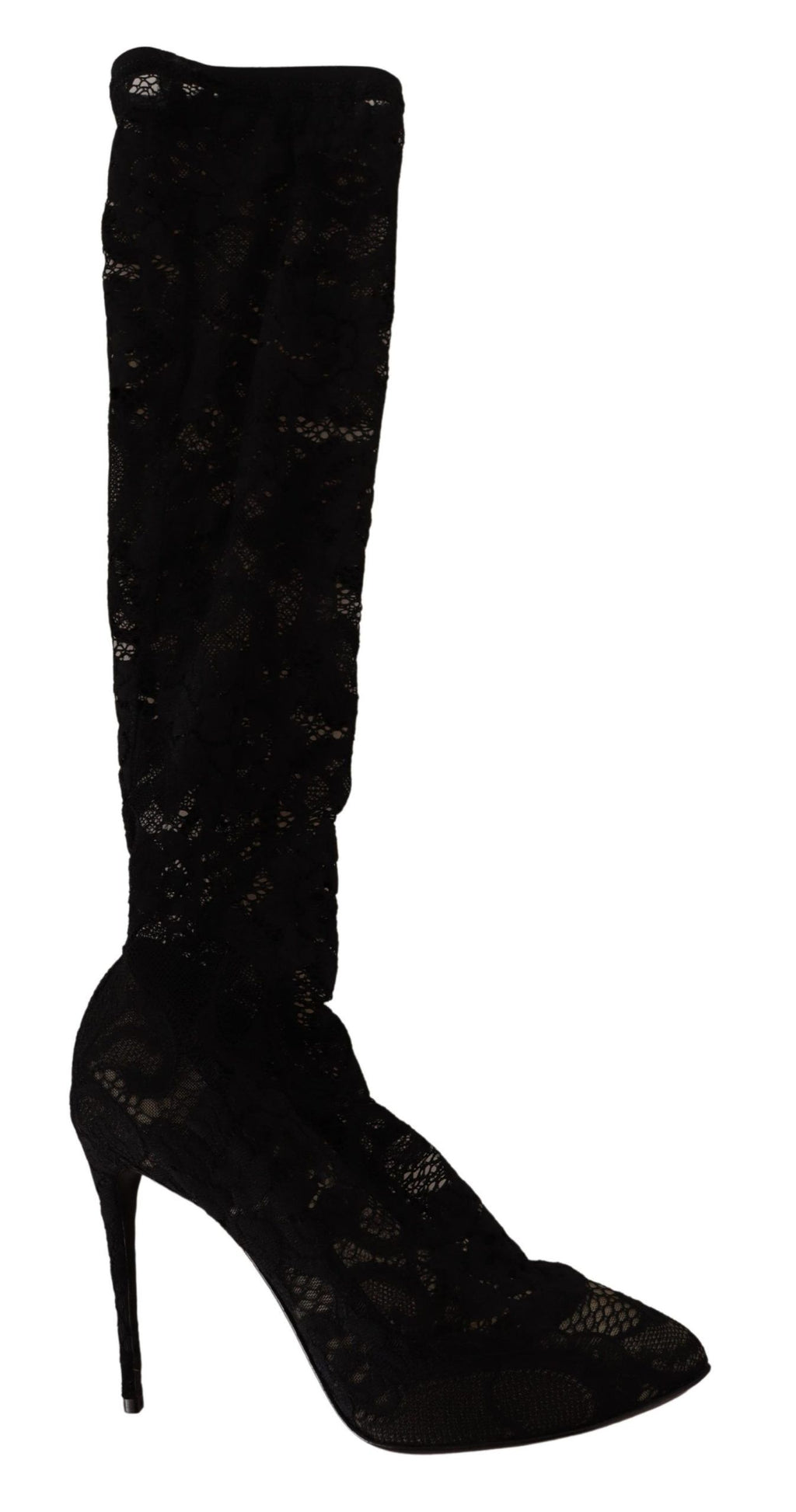 Schwarze Stretchsocken Taormina Schnürstiefel Schuhe