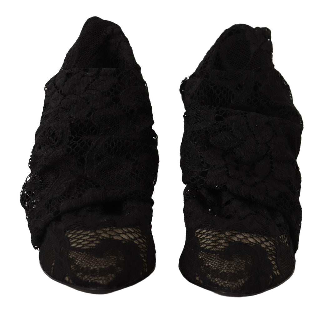 Schwarze Stretchsocken Taormina Schnürstiefel Schuhe