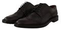 Violette Oxford-Wingtip-Schuhe aus Leder