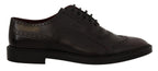 Violette Oxford-Wingtip-Schuhe aus Leder