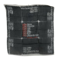 Dunkelgrauer Wollschal mit Logoprint
