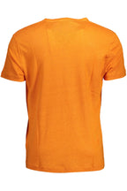 Orangefarbenes Bio-Baumwoll-Herren-T-Shirt