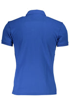 Blue Cotton Polo Shirt