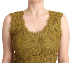 Braunes geblümtes Maxikleid aus Spitze, bodenlang
