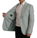 Hellgrüner Kaschmir-Seiden-Blazer