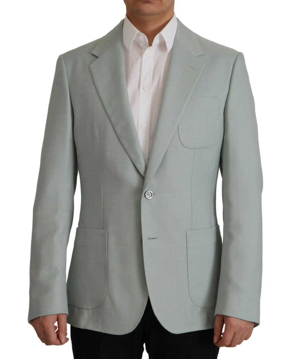 Hellgrüner Kaschmir-Seiden-Blazer