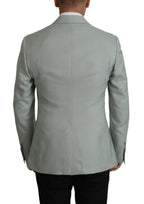 Hellgrüner Kaschmir-Seiden-Blazer