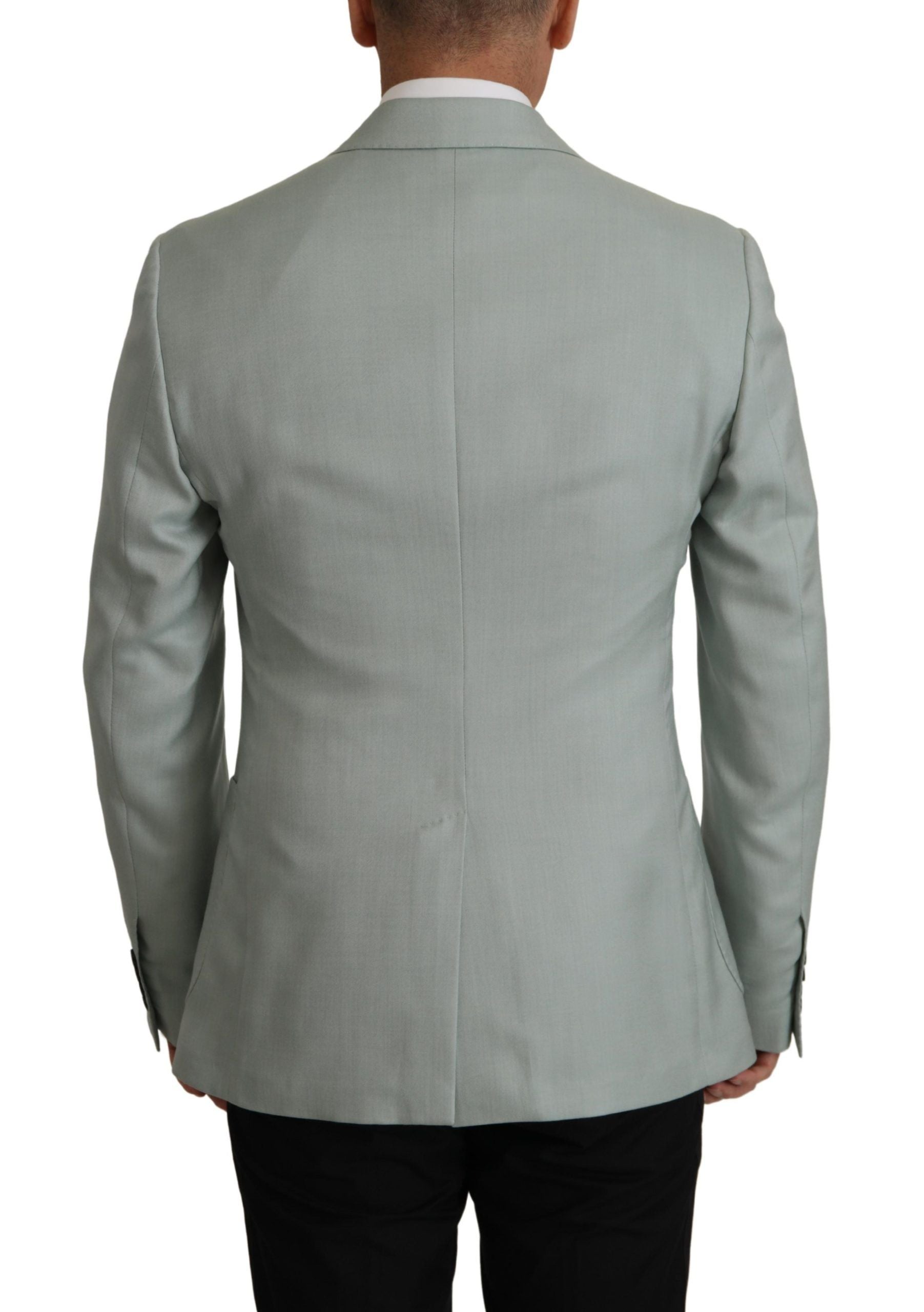Hellgrüner Kaschmir-Seiden-Blazer