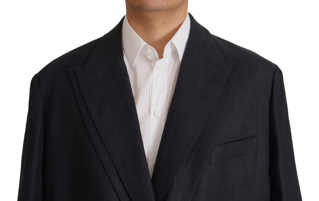 Herren Sakko aus Leinen in Blau