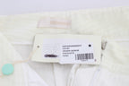White Striped Straight Fit Pants