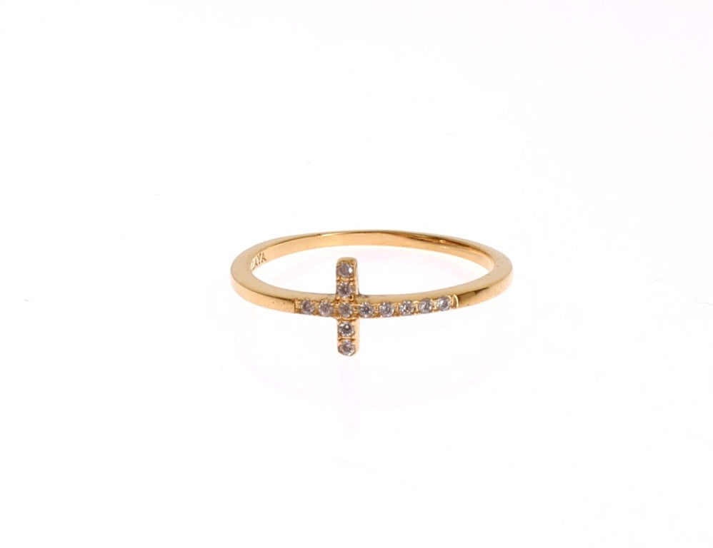 Gold 925er Silberring