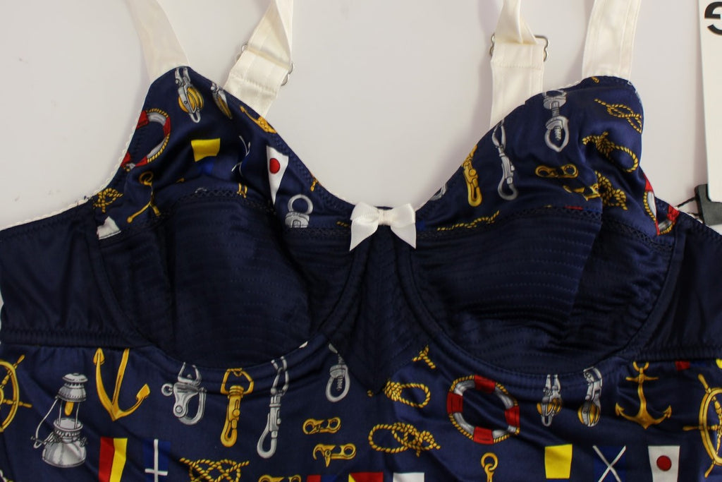 Blaues Tanktop mit Segler-Motiv