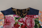 Mehrfarbiges Patchwork-Blumen-Scheiden-Jacquard-Minikleid