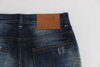 Blue Wash Cotton Denim Regular Fit Jeans