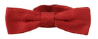 Red 100% Silk Adjustable Neck Bow Tie