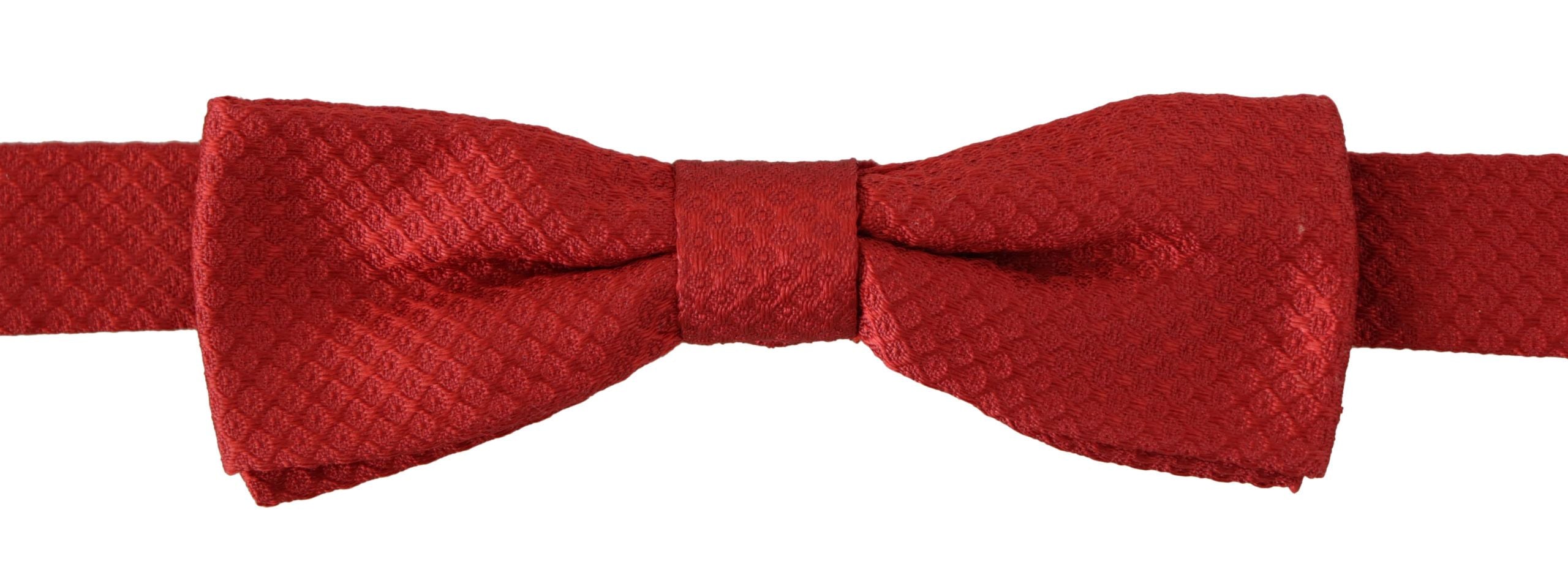 Red 100% Silk Adjustable Neck Bow Tie