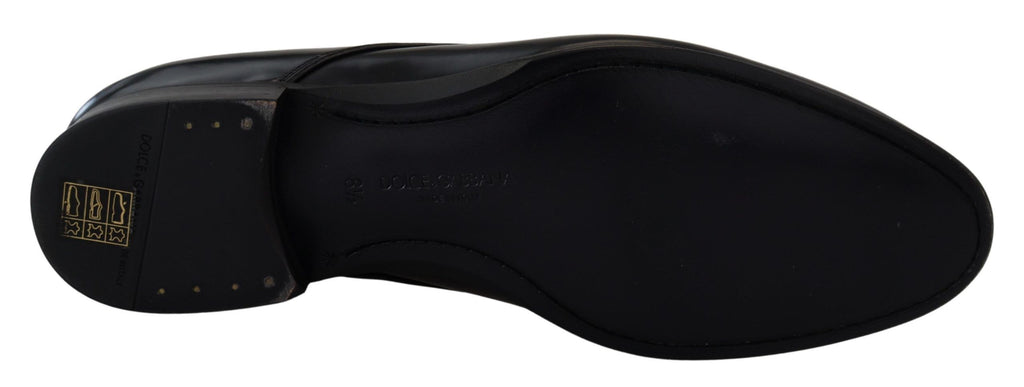 Formelle Herrenschuhe aus schwarzem Leder