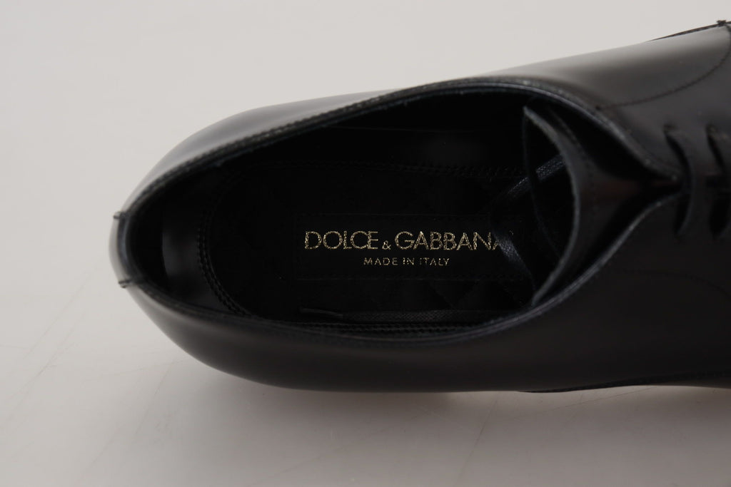 Formelle Herrenschuhe aus schwarzem Leder