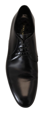 Formelle Herrenschuhe aus schwarzem Leder