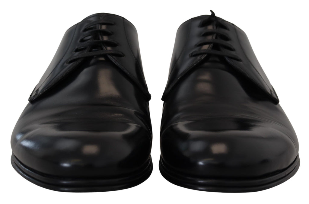 Formelle Herrenschuhe aus schwarzem Leder