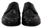 Formelle Herrenschuhe aus schwarzem Leder