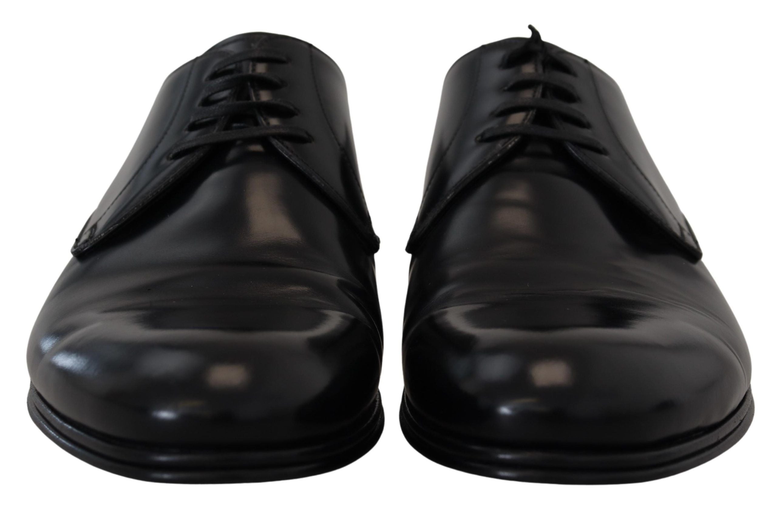 Formelle Herrenschuhe aus schwarzem Leder