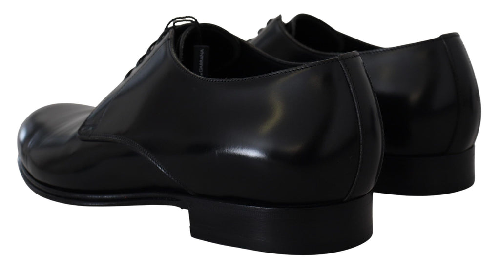 Formelle Herrenschuhe aus schwarzem Leder