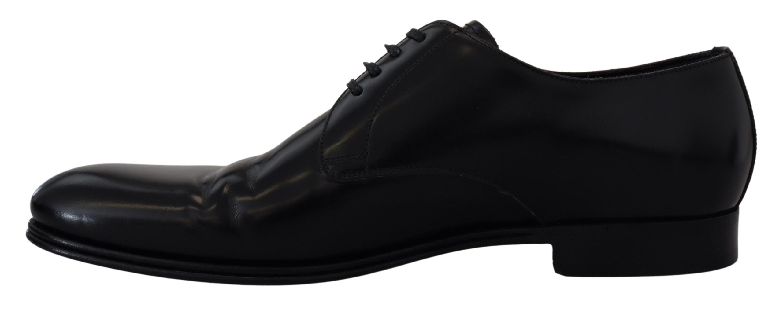 Formelle Herrenschuhe aus schwarzem Leder