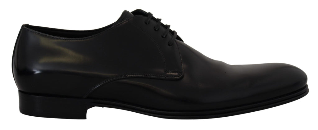 Formelle Herrenschuhe aus schwarzem Leder