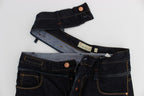 Regular Straight Fit Jeans aus blauer Baumwolle
