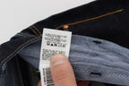 Regular Straight Fit Jeans aus blauer Baumwolle
