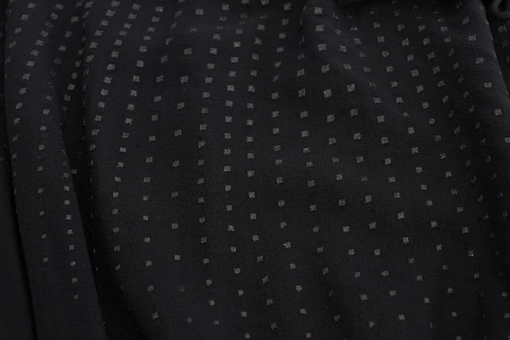 Black Neck Wrap Top Bluse