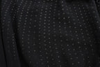 Black Neck Wrap Top Bluse