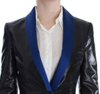 Schwarzer blauer zweiteiliger Anzug Rock & Blazer
