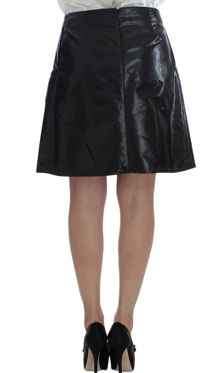 Schwarzer blauer zweiteiliger Anzug Rock & Blazer