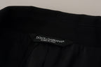 Schwarze zweireihige Mantel Blazer Jacke