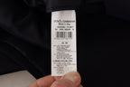 Schwarze zweireihige Mantel Blazer Jacke