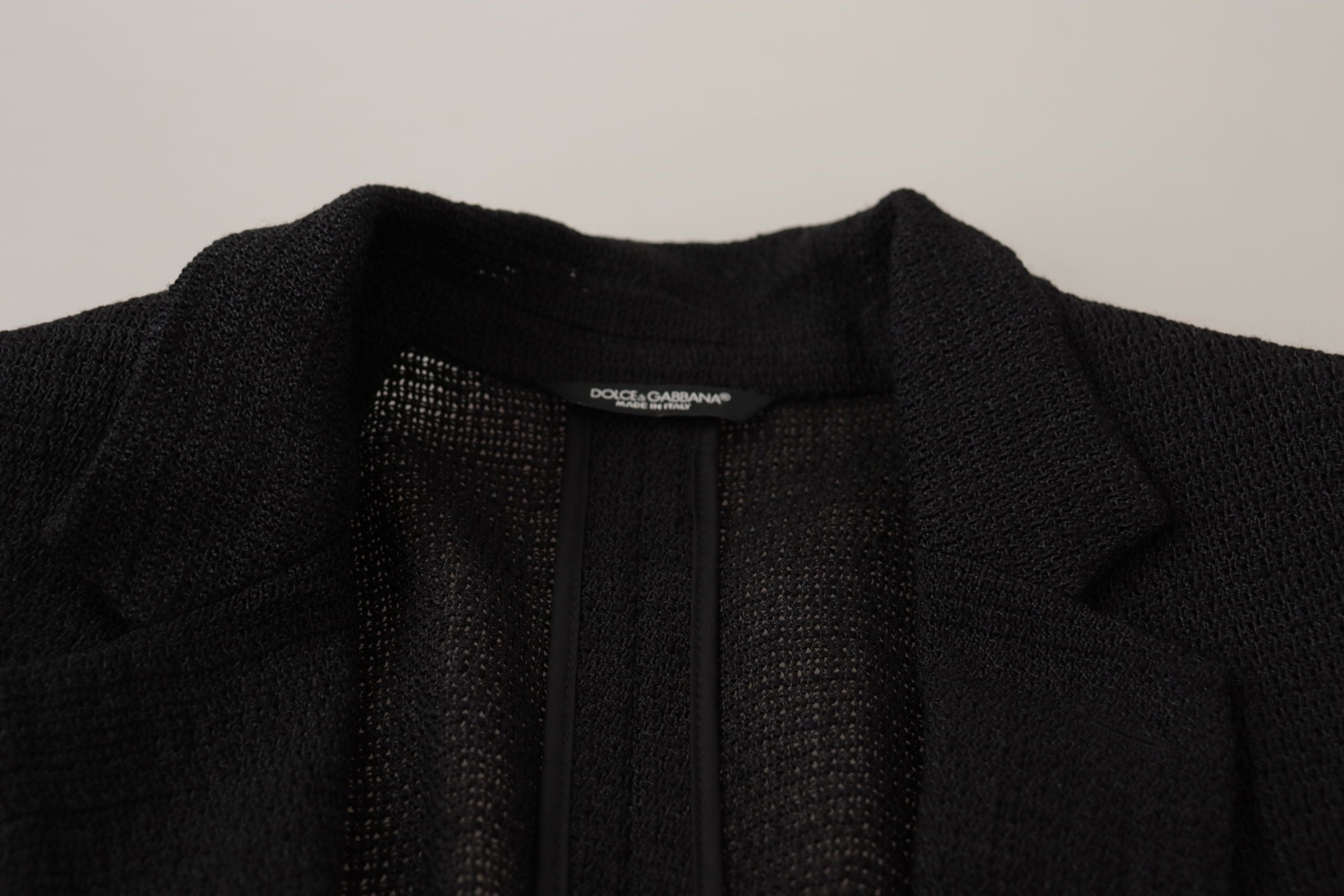 Schwarzer einreihiger Herren-Blazer