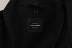 Schwarzer einreihiger Herren-Blazer