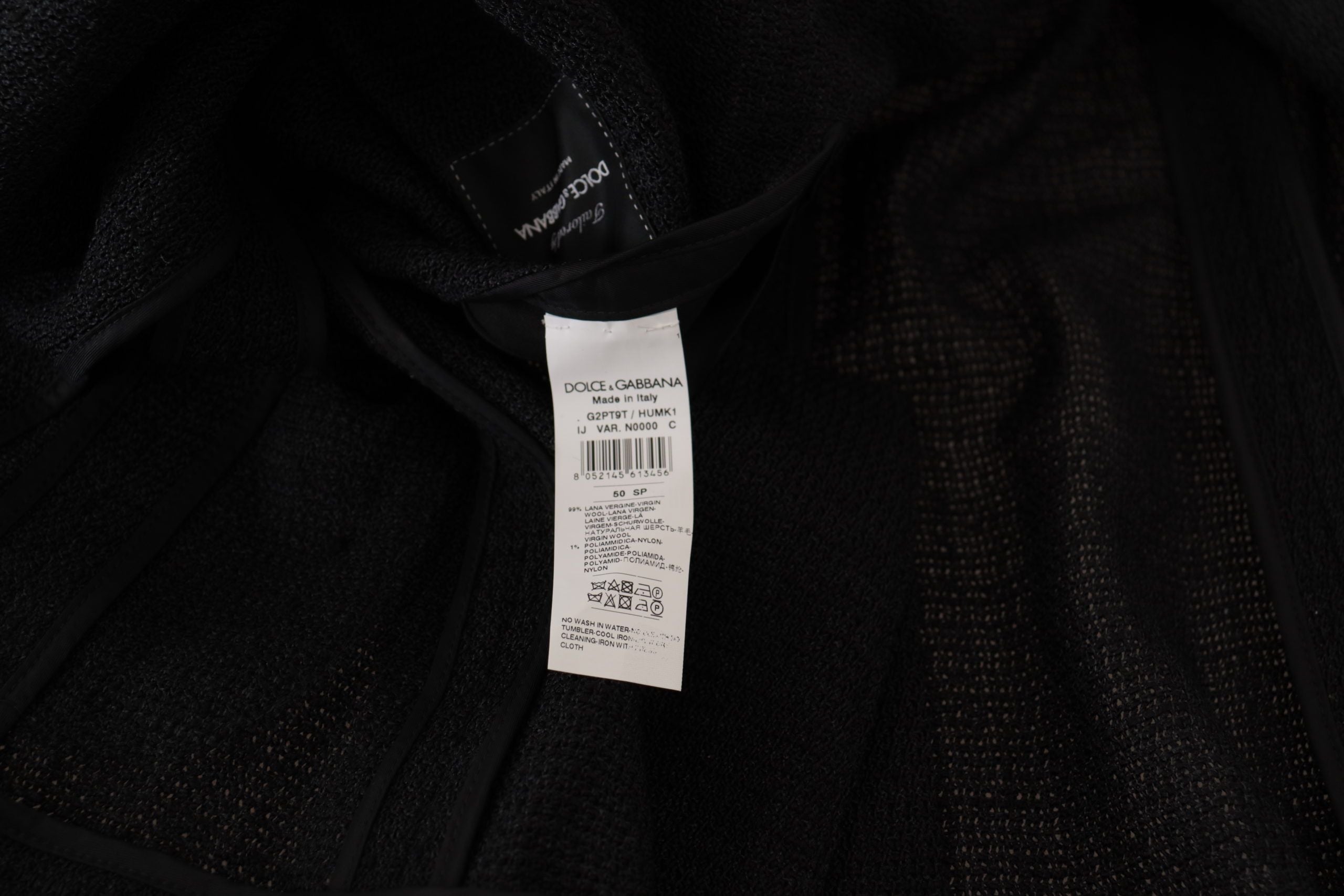 Schwarzer einreihiger Herren-Blazer