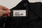 Schwarzer einreihiger Herren-Blazer