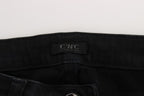 Black Cotton Slim Fit Denim Jeans