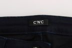 Slim-Fit-Jeans aus blauer Baumwollmischung