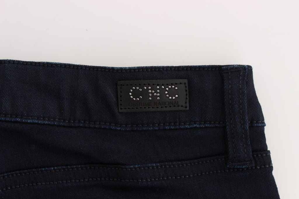 Slim-Fit-Jeans aus blauer Baumwollmischung