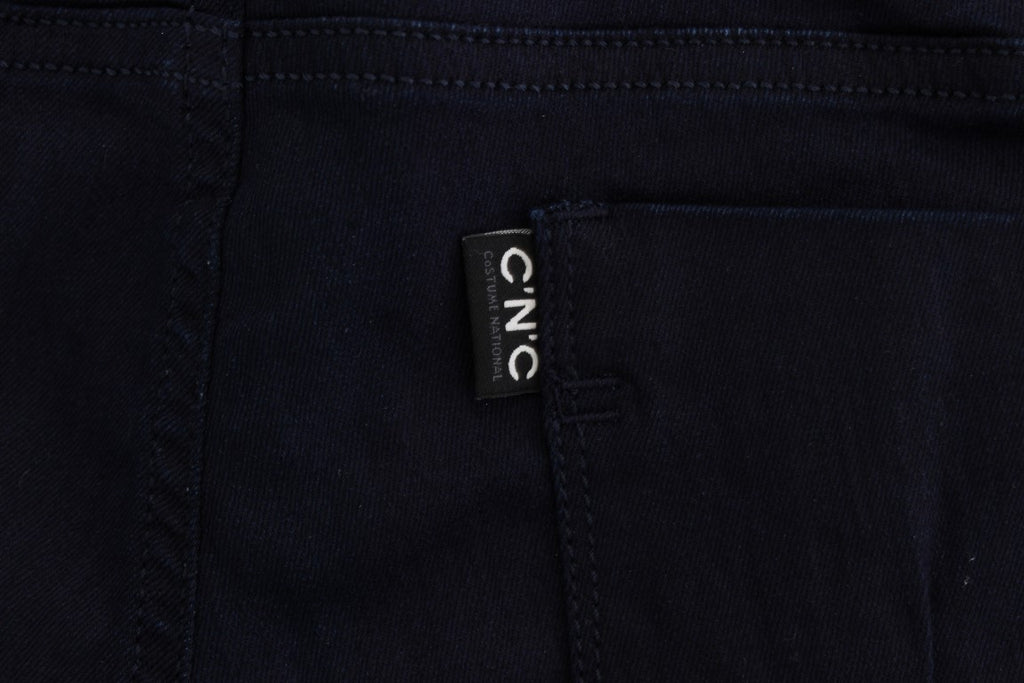 Slim-Fit-Jeans aus blauer Baumwollmischung
