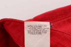 Rote Super Slim Fit Jeans aus Baumwollmischgewebe