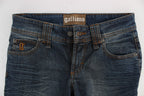 Blue Wash Cotton Blend Slim Fit Jeans